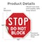 Signmission Stop Do Not Block, 10 Inch X 10 Inch, Vinyl Decal OC-D-10-206 - alternate 2