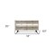 Homeroots 63" Natural and Ivory Solid Wood Six Drawer Double Dresser 518617 - alternate 3