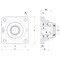 Ntn Flange Bearing, 4-Bolt, Ball, 1-7/16" Bore SUCFPL207-23 - alternate 2