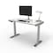We'Re It Lift It Electric Sit Stand Desk, 46.25 H, 24 W X Laminate wood, metal, Brushed Silver VL22BS4824-459 - alternate 1