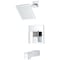 Boston Harbor Faucet TubShower, Fixed Mount Showerhead, 175 gpm Showerhead, 1 Spray Settings, 2, 3Handle F12A0006CP - alternate 1
