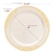 Smarty Had A Party Ivory w/Gold Harmony Rim Plastic Dinnerware Value Set (120 Dinner Plates + 120 Salad Plates), 240PK 640GVP-CASE - alternate 4