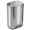 Hls Commercial 13 Gallon / 50 Liter Step Trash Can, Stainless Steel HLSS13R - alternate 1