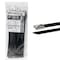 Kable Kontrol Cable Tie, 11 in L, 2.70 in Max Bundle Dia., Black, 304 Stainless Steel, 200 lb Strength, 100 PK SSCT-11-BLACK - alternate 1