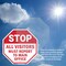 Signmission Stop All Visitors Must Report  Ma, 6 Inch X 6 Inch, Plastic Sign OC-P-6-333 - alternate 3