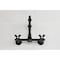 Kingston Brass Two-Handle Wall Mount Bridge Kitchen Faucet, Matte Black KS1260PKX - alternate 2