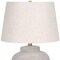 Homeroots 22" Cream Concrete Urn Table Lamp With Cream Abstract Empire Shade 545870 - alternate 3