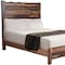 Homeroots Walnut Live Edge Solid Wood Queen Bed Frame 520901 - alternate 4