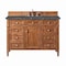 James Martin Vanities Brittany 48'' S Vanity, Saddle Brown w/ Parisien Bleu Silestone Top w/FreePower Wireless Charger 650-V48-SBR-FPBL - alternate 1