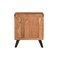Homeroots 30" Brown Solid Wood Square Live Edge Nightstand 571534 - alternate 5