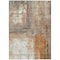 Homeroots 3' X 5' Copper Ivory And Brown Abstract Washable Indoor Outdoor Area Rug 603617 - alternate 5