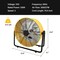Edendirect 20 inches Heavy Duty Metal Industrial Drum Fan, 3 Speed Fan for Warehouse, Workshop ZR-HIFANXDRUM20 - alternate 2