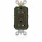 Leviton Receptacle, 20 A, 125V AC, Brown AGTR2-HG - alternate 1