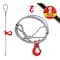Mytee Products 2PK 3/8inx10'Single Leg Wire Rope Sling w/Sliding Choker Hook for Rigging 1.4 Ton, 2PK SLWRS-3810-CKx2 - alternate 1