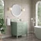 James Martin Vanities Brittany 30" Single Vanity, Sage Green, w/ 3 CM Siberian Silestone Top 650-V30-SGR-3SFR - alternate 2