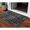 Homeroots 3' X 5' Black And Ivory Geometric Washable Indoor Outdoor Area Rug 600798 - alternate 1