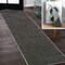 Jonathan Y Twyla Classic Solid Low-Pile Machine-Washable Dark Gray 2 ft. x 8 ft. Runner Rug WSH300I-28 - alternate 1