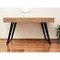 Homeroots 54" Natural and Black Solid Wood Writing Desk With Three Drawers 489175 - alternate 3
