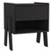 Homeroots 22" Black Wood One Drawer Nightstand 543647 - alternate 2