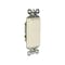 Pass & Seymour Single Pole Decorator Switch, 15A 120/277V, Light Almond TM870LACC10 - alternate 3