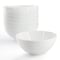 Ultra By Gibson Olstead 8 Piece 6.8 Inch Round Break-Resistant Tempered Opal Glass Bowl Set in White 138952.08 - alternate 1