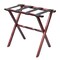 Homeroots Hotel Cherry Mahogany Folding Luggage Rack With Black Straps 383075 - alternate 3