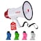 Pyle Pyle Lightweight 30-Watt Megaphone Bullhorn - Adjustable Volume, Built-in Siren, 800-Yard Range PMP30 - alternate 1