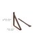 Dolle Loop 9.4 in. H X 1.2 in. W X 9.8 in. D Brown Leather Shelf Bracket 13435 - alternate 3