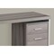 Homeroots 47" Taupe and Silver Computer Desk With Two Drawers 333388 - alternate 5