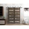 Sartodoors Slab Barn Door Panel 32 x 80in, Cognac Oak W/ Frosted Glass, Pocket Closet Sliding QUADRO4445S-AKA-32 - alternate 1