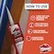 Krakenbond Premium Siliconized Caulk - All Purpose, Indoor & Outdoor, Paintable, 10.1 oz, White KR401WHACS - alternate 2