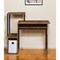 Homeroots 37" Oak and Black Wood and Metal Computer Desk 491432 - alternate 2