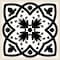 Homeroots 8" X 8" Black White and Gray Bella Peel and Stick Tiles 399964 - alternate 4