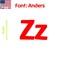 Aacc Self-Adhesive Vinyl Letter: z, Scale: 3.5 in. Color: Red Font: Anders by, 12PK AACC-Anders-lz-Red-I3.5x12 - alternate 1