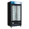 Koolmore 40 in. 33 Cu. Ft. Commercial Merchandiser Refrigerator with Sliding Doors, LED Lighting in Black KM-MDR-2GD-33CSL - alternate 3