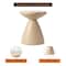 Leisuremod Dune 17 in Round Fiberstone Side Table, Pedestal Base, Weatherproof, Fully Assembled DST17BG - alternate 4