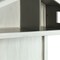 Homeroots 50" Gray Solid and Manufactured Wood and Solid Wood Three Tier Double Bookcase 347522 - alternate 2