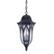 Homeroots Matte Black Geometric Glass Hanging Light 397988 - alternate 2