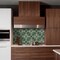 Homeroots 7" x 7" Green And Gray Vinyl Arabesque Peel And Stick Removable Tiles 569327 - alternate 2