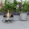 Leisuremod Walbrooke Patio Round Fire Pit and Tank Holder, Grey WGR-29-24-GL - alternate 2