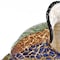 Homeroots 10" Gold Blue Green White Murano Glass Conch Shell Tabletop Sculpture 376117 - alternate 3
