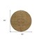 Homeroots 8' Brown And Tan Round Floral Washable Indoor Outdoor Area Rug 604206 - alternate 3