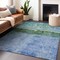 Homeroots 9' X 12' Blue And Lime Green Abstract Washable Indoor Outdoor Area Rug 618605 - alternate 5