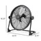 Vie Air 16 Inch Rechargeable Indoor/Outdoor Floor Fan (IPX4 Rated) 750122812M - alternate 2
