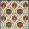 Homeroots 6' X 9' Navy Blue Beige Green Blue And Red Floral Indoor Outdoor Area Rug 546802 - alternate 4