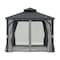 Sunjoy 10 ft. x 10 ft. Hardtop Gazebo, Outdoor Patio Aluminum Frame Gazebo A102012121 - alternate 3