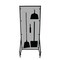 5S Supplies Housekeeping Shadow Board Broom Station V16, Gray / Black, BO, No Text HSB-V16-GRAY/BLACK-BO-NO TEXT - alternate 1