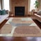 Homeroots 10' X 14' Rust And Gray Abstract Washable Indoor Outdoor Area Rug 632178 - alternate 2