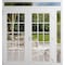 Vdomdoors Front Exterior Prehung Metal-Plastic Double Doors Clear Glass / MANUX 8151 White Silk / Office Comm MANUX8151DEXD-WS-W72+12xH80+14-LH-I - alternate 1