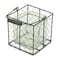 Homeroots 6" Clear and Brown Glass and Metal Lattice Tabletop Lantern Candle Holder 488175 - alternate 2